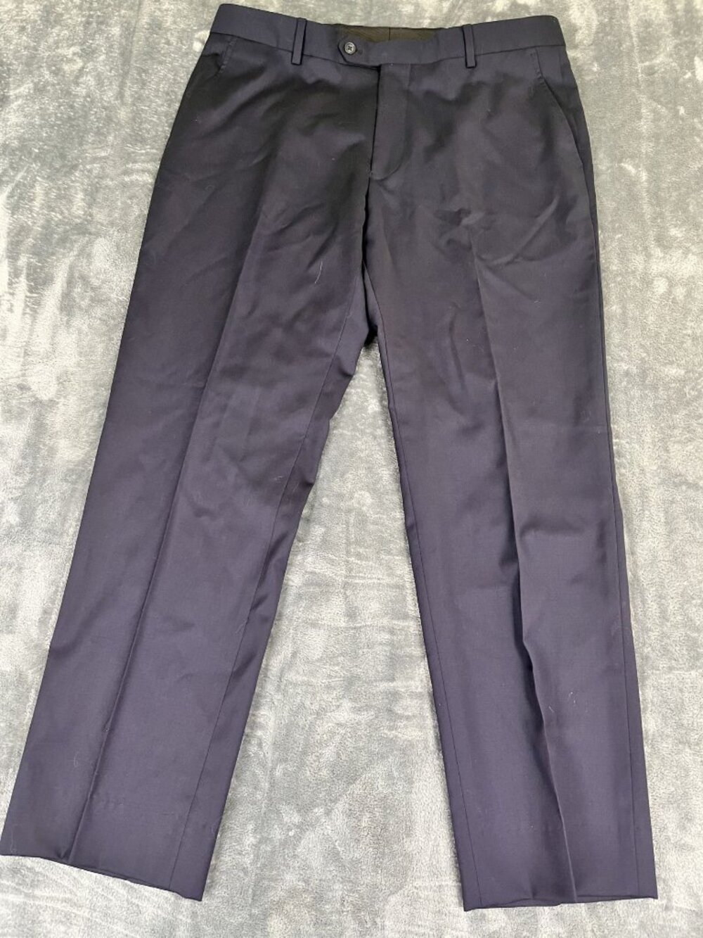Executive Mens Blue Dress Pants 42R 36 Waist